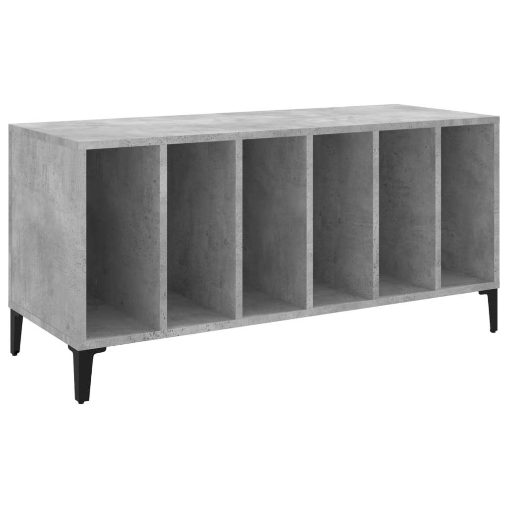 vidaXL Media-Regal Plattenschrank Betongrau 100x38x48 cm Holzwerkstoff, 1-tlg.