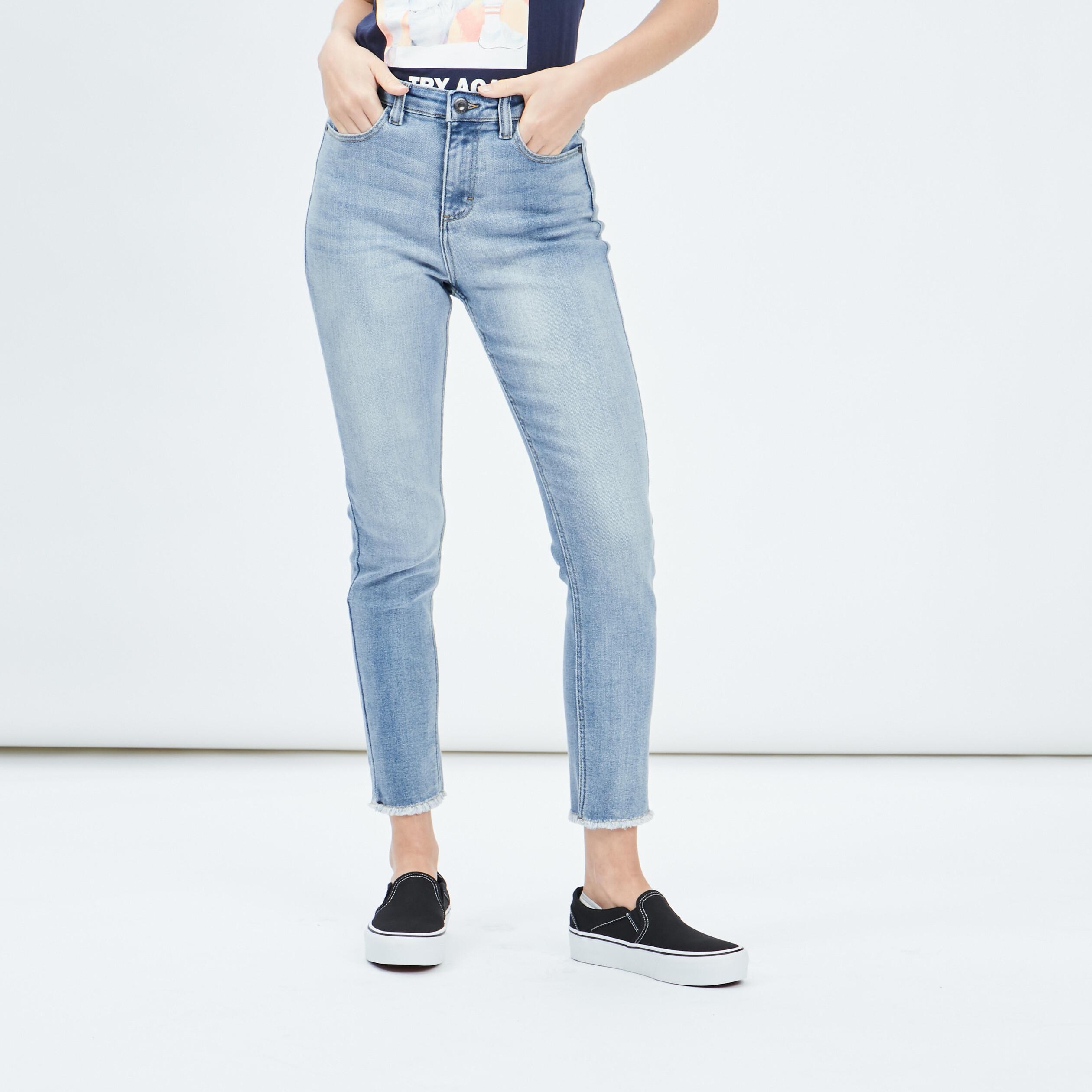 Jeans skinny Liberto denim double stone femme | La Halle