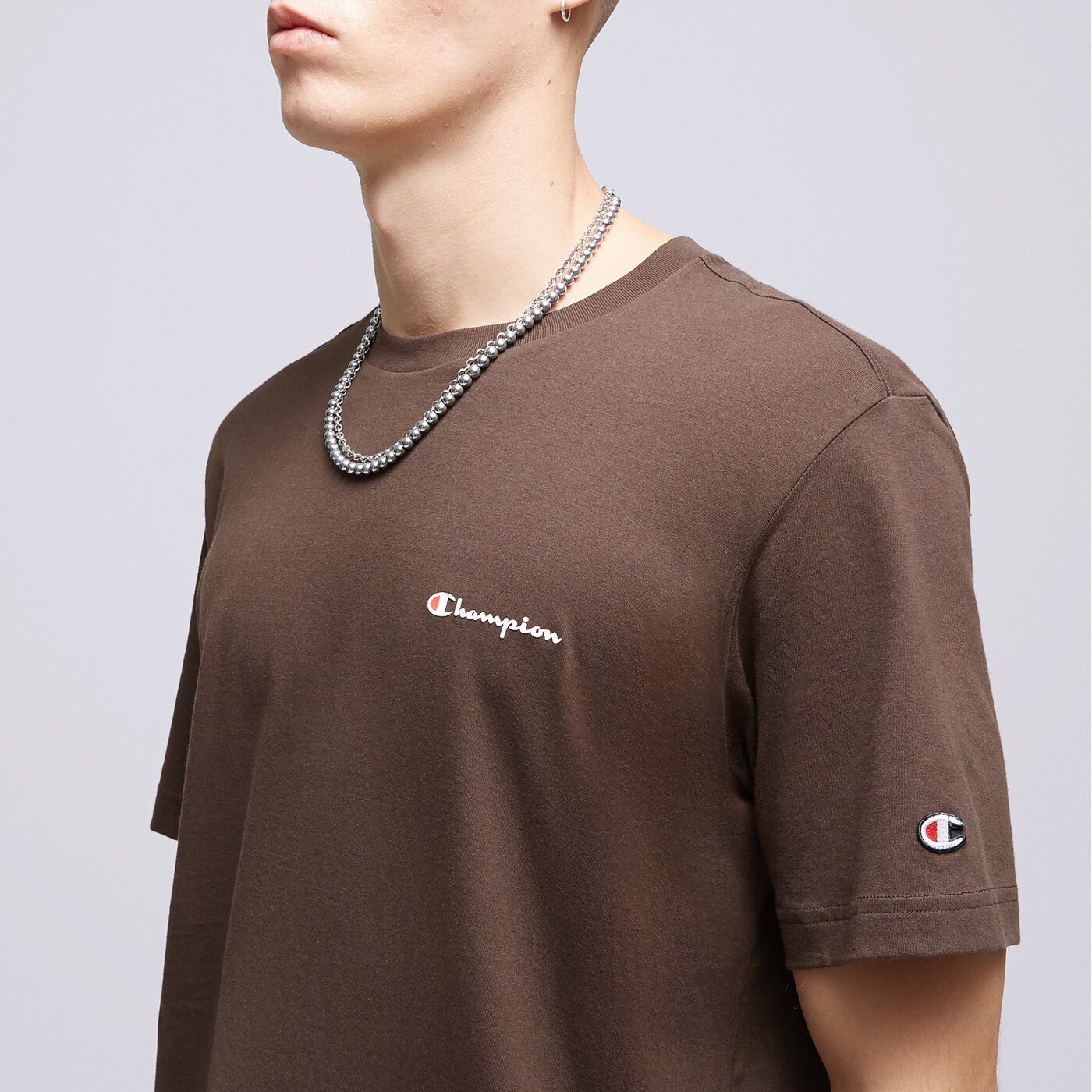 CHAMPION T-SHIRT CREWNECK Braun