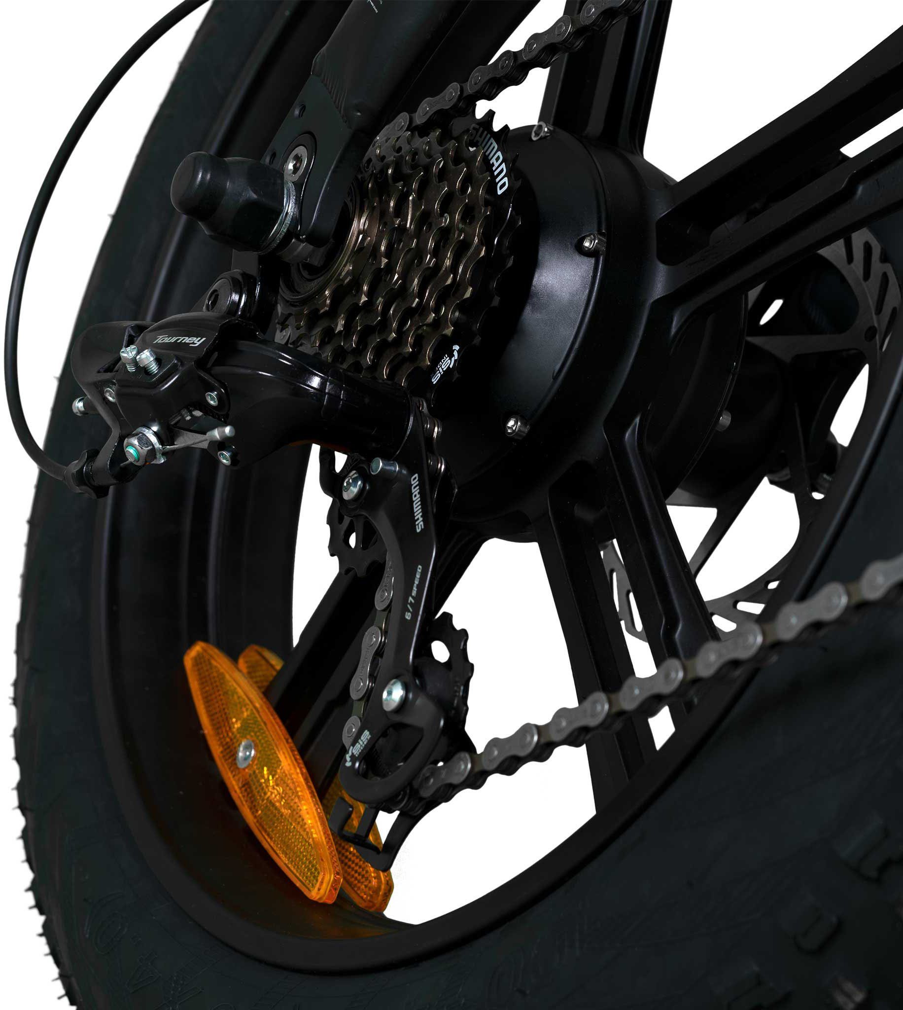 Jeep E-Bikes E-Bike FR 7020, 7 Gang, Kettenschaltung, Heckmotor, (mit Akku-Ladegerät)