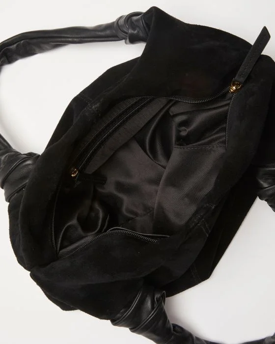 Sac en croûte de cuir aspect suédé