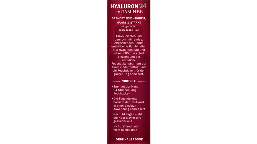 Olay REGENERIST Fluid Hyaluron24 + Vitamin B5 Serum Pumpe 40ml 40 ml