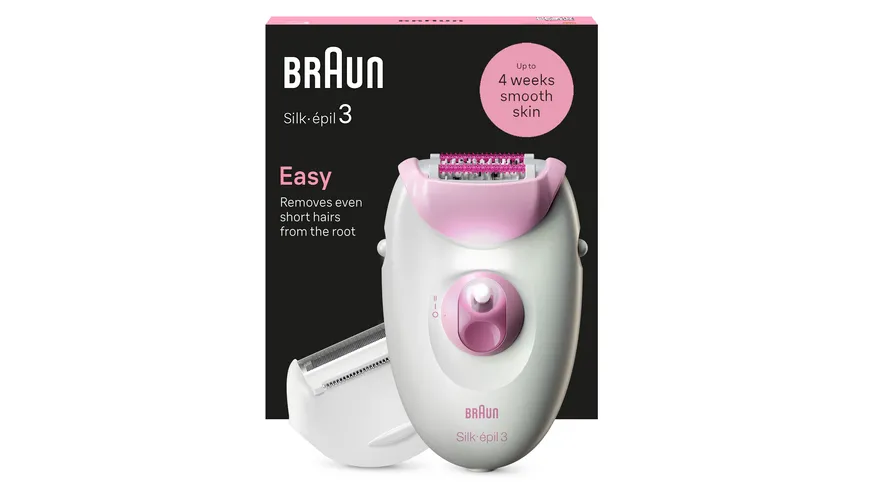 BRAUN Epilierer Silk-épil 3, 3-031 Rosa