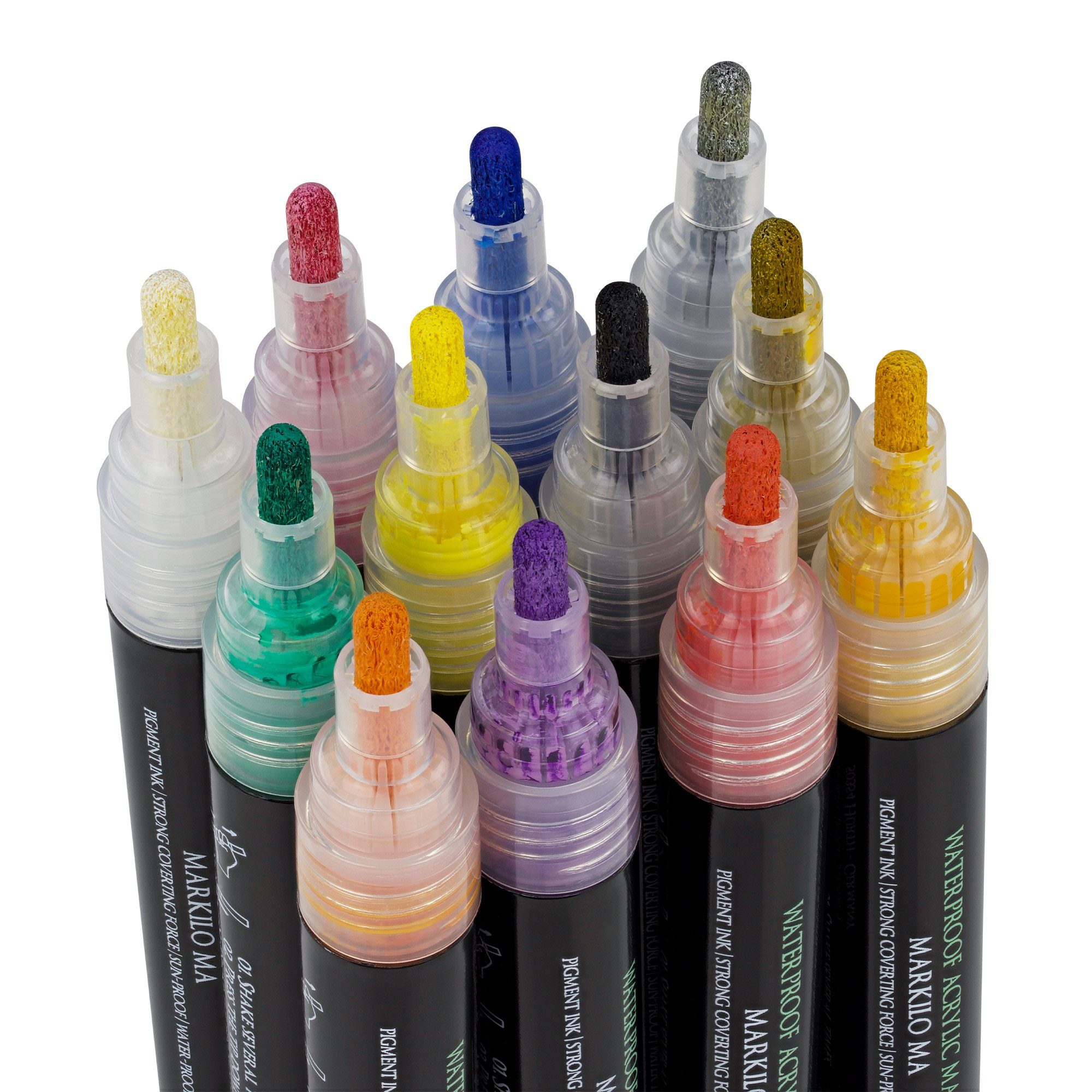 Artina Marker Markilo MA, (12-tlg), Acrylmarker Stifte Set