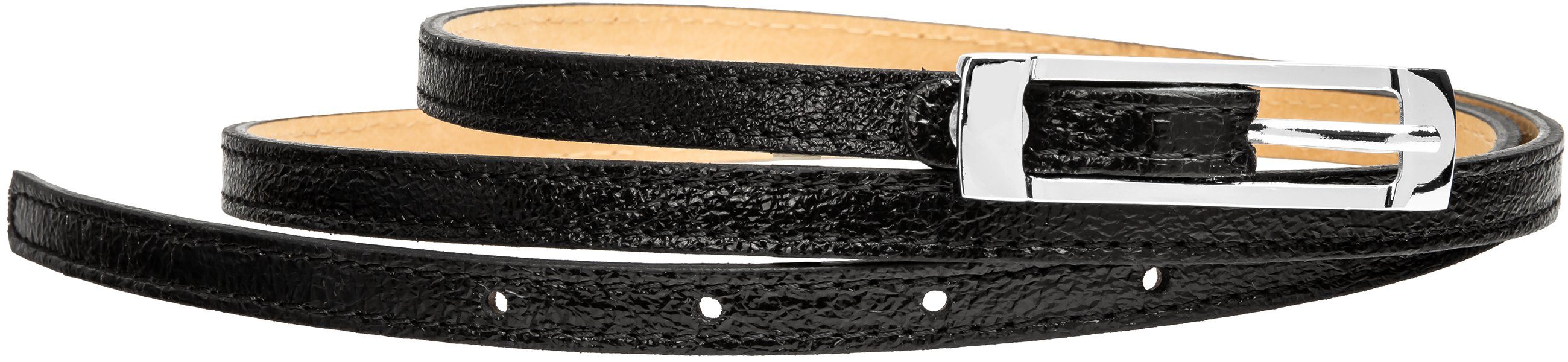 Caspar Taillengürtel GU296 schmaler Damen Ledergürtel