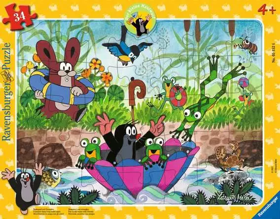Kinderpuzzle ab 4 Jahren - Badespaß mit Freunden - 34 Teile