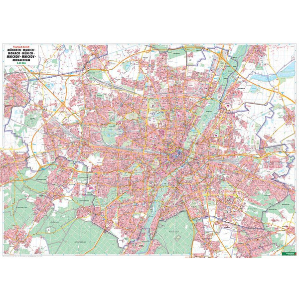 München Gesamtplan, Poster 1:22.500 - Poster