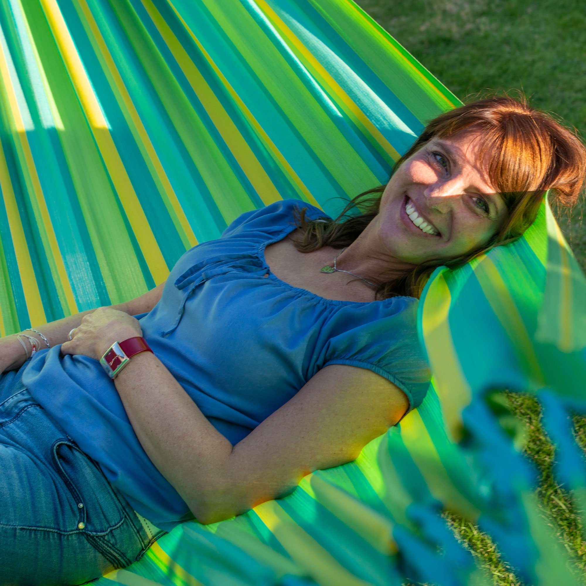 La Siesta Hängematte Brisa Lime - Klassische Doppel-Hängematte Outdoor- LA SIESTA, Hochwertige Qualität