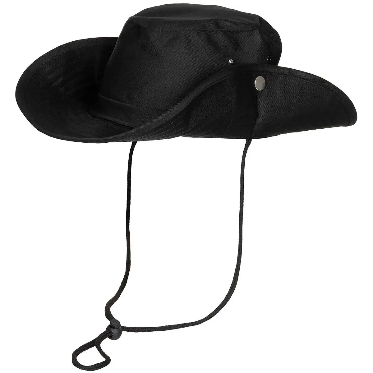 US Buschhut mit Kinnband schwarz
