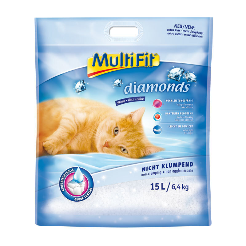 MultiFit Katzenstreu MultiFit diamonds 15 l