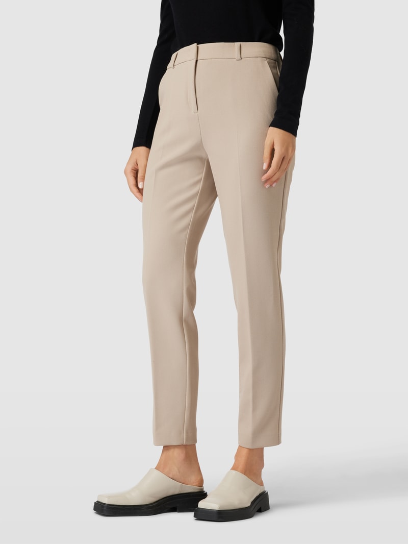 Bundfaltenhose mit Gesäßtaschen in sand