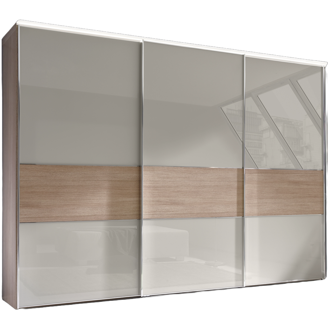 Staud Schwebetürenschrank Sinfonie Plus Sand Eiche