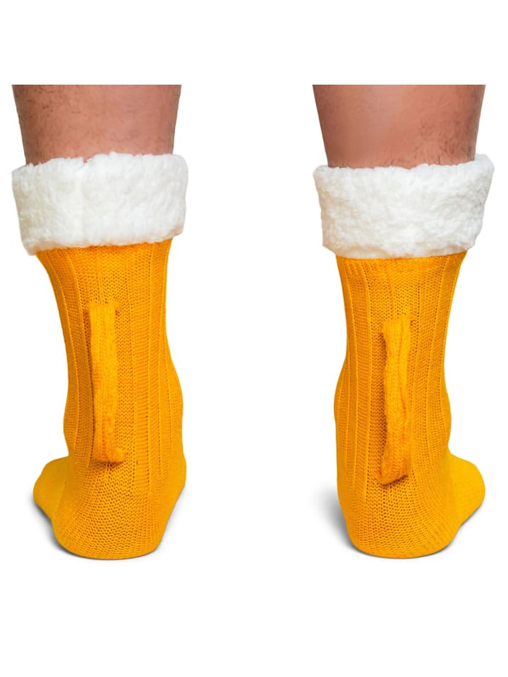 PAULGOS Biersocken, Trachtensocken in gelb günstig kaufen