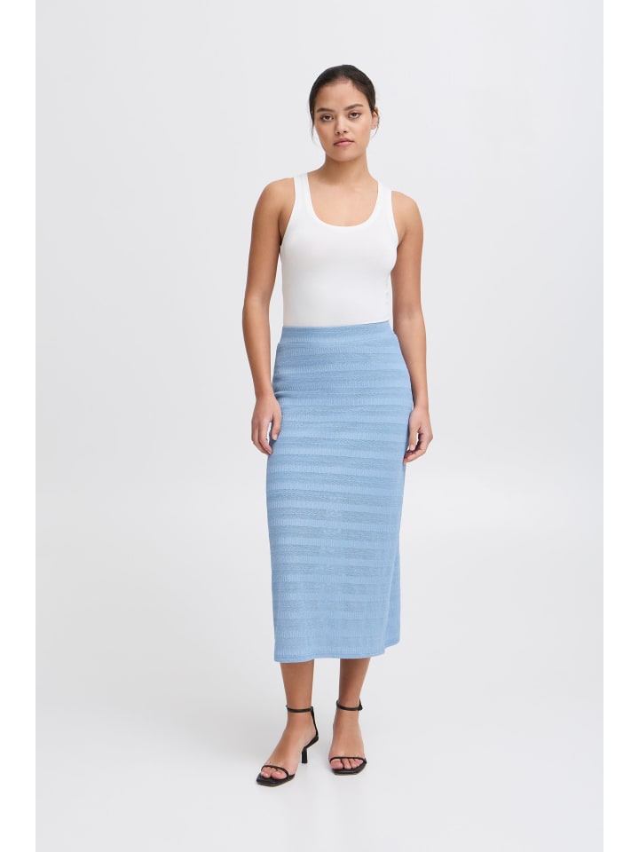 ICHI Midirock in Blau günstig kaufen