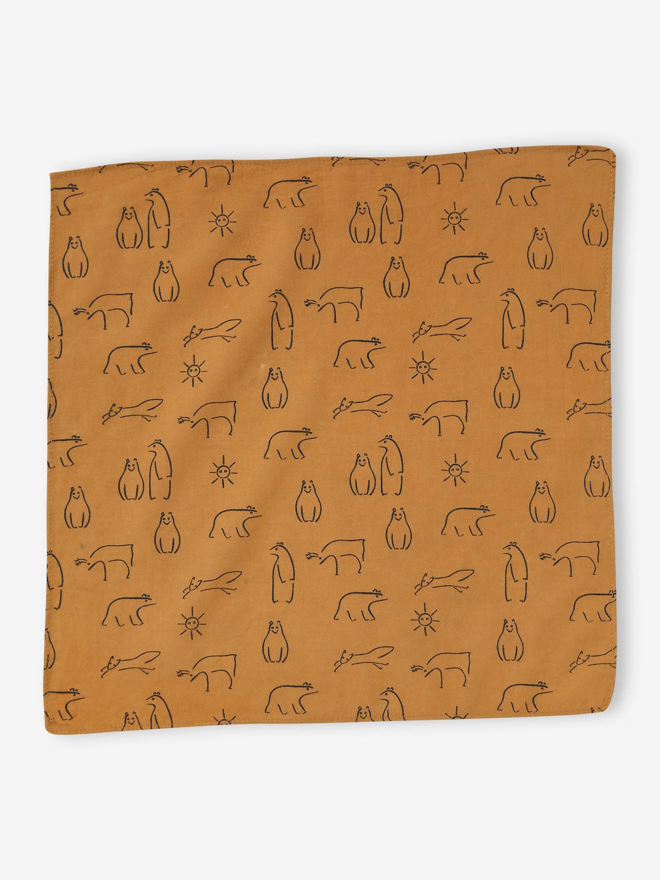 Foulard animaux personnalisable bébé garçon bronze