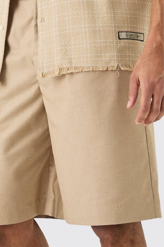 Jorts mit Falten vorne