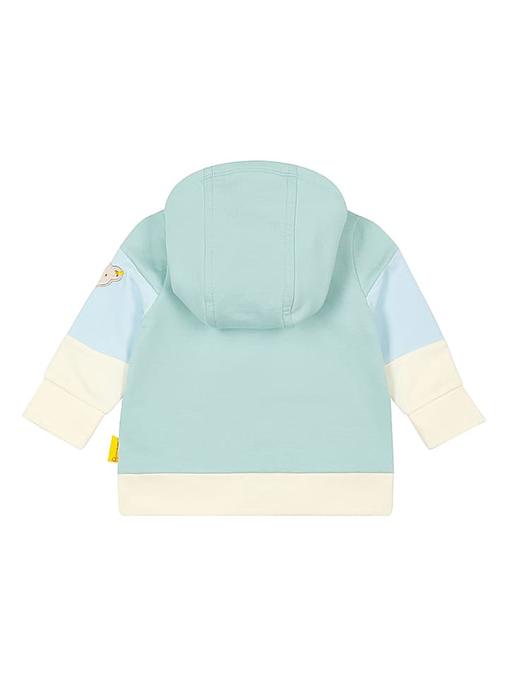 Steiff Sweatjacke in Grün/ Hellblau/ Creme günstig kaufen 62