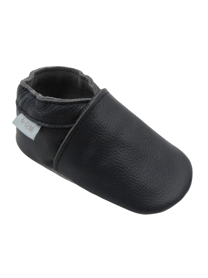 Yalion Baby Leder-Krabbelschuhe in Dunkelblau günstig kaufen