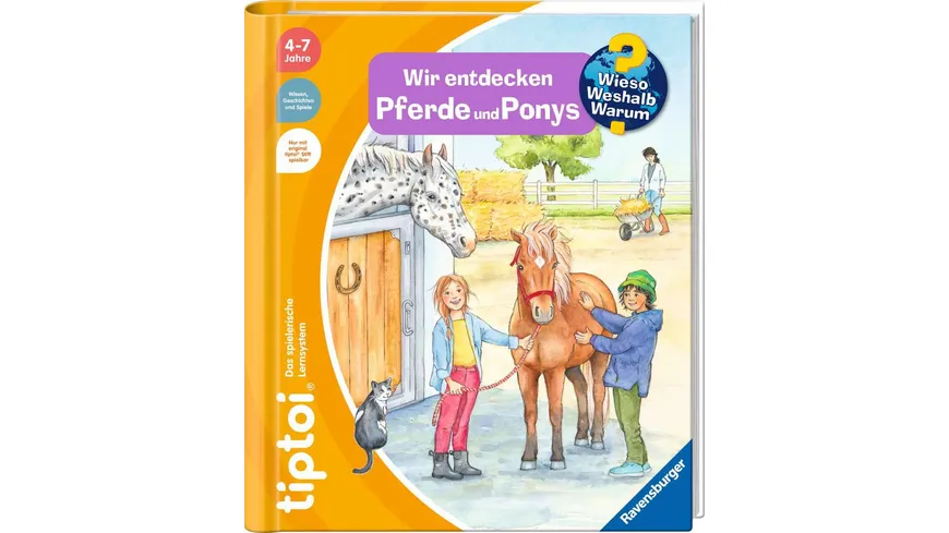 Ravensburger tiptoi - Wieso? Weshalb? Warum? Wir entdecken Pferde und Ponys, In Sachwissen eintauchen