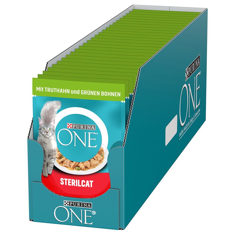 PURINA ONE Sterilised mit Truthahn & grünen Bohnen