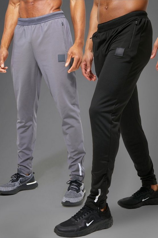 2er-Pack Man Active Gym Performance Jogginghose