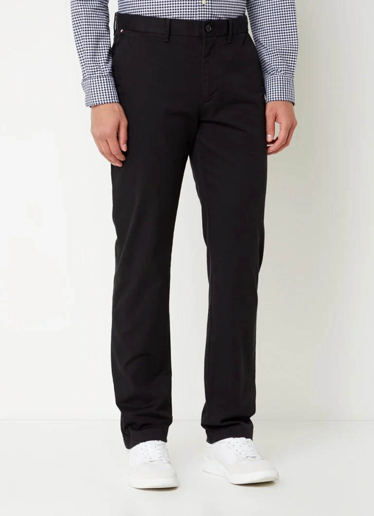 Pantaloni chino Tommy Hilfiger Denton cu croială dreaptă și buzunare laterale