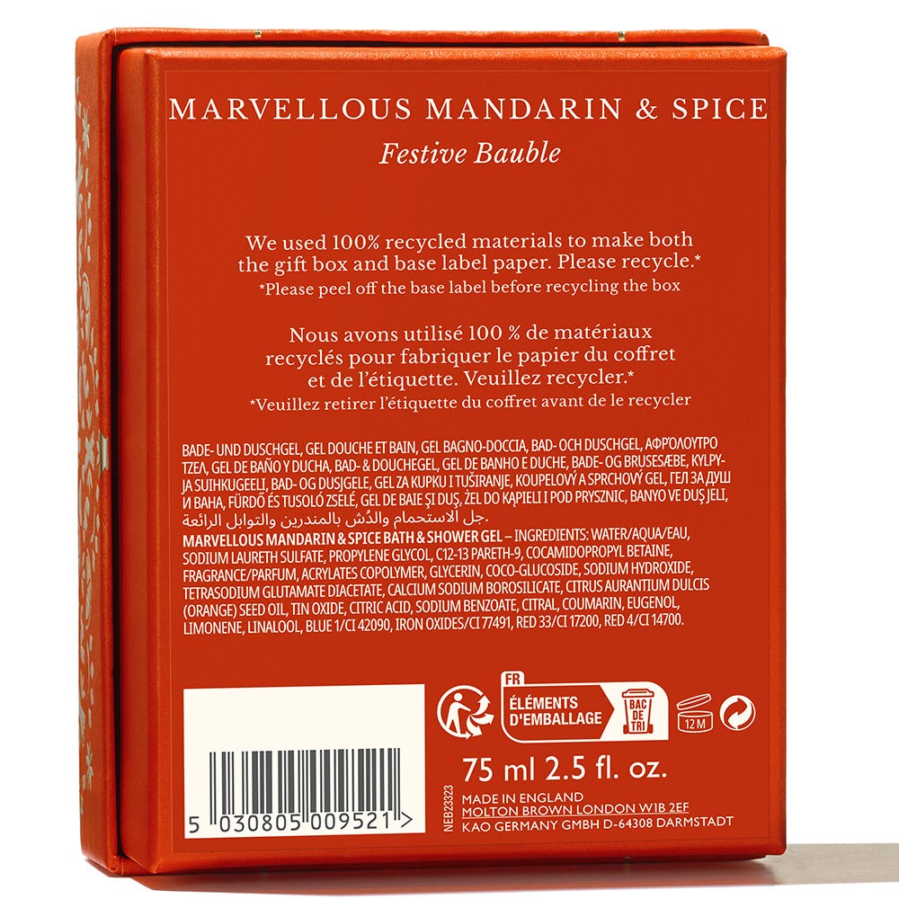 Molton Brown Marvellous Mandarin & Spice Festive Bauble 75 ml