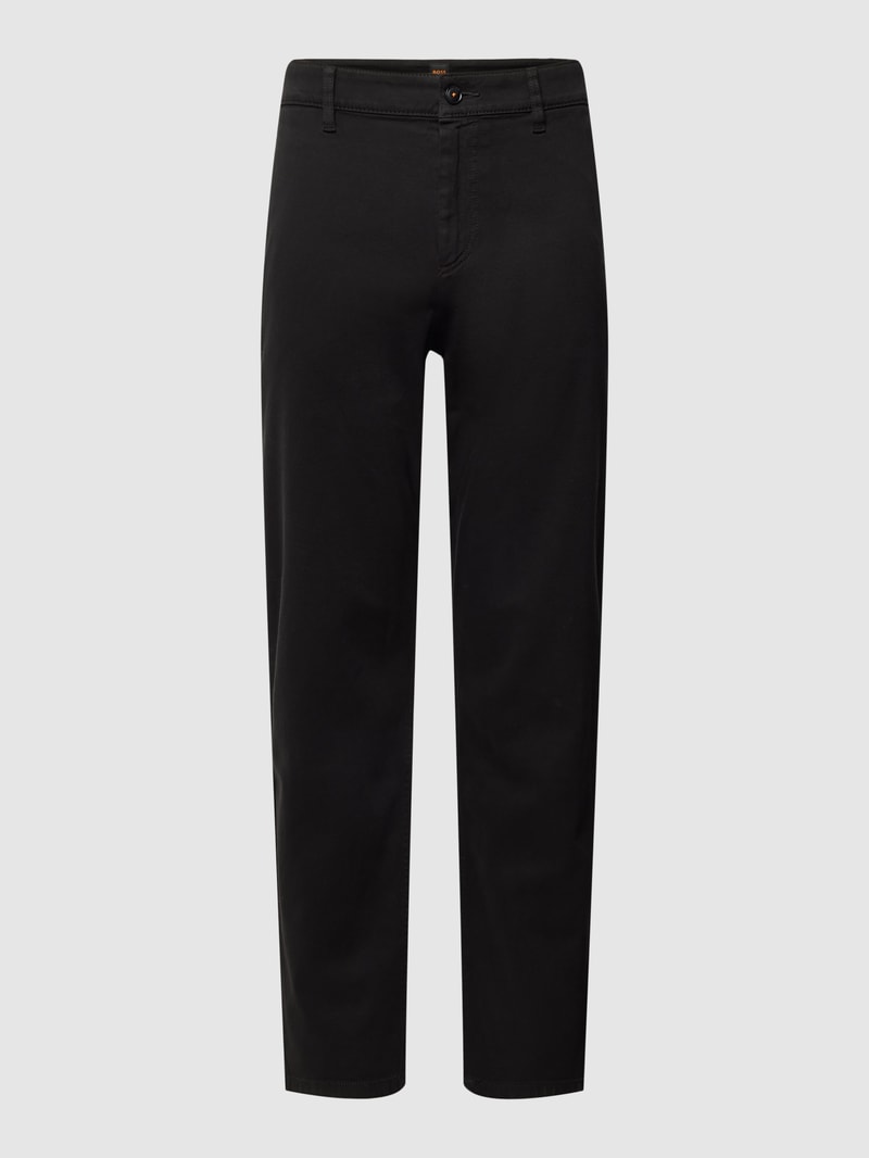 Chino mit französischen Eingrifftaschen in schwarz