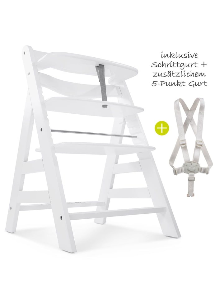 Hauck Hochstuhl Alpha Plus - White in weiss günstig kaufen onesize