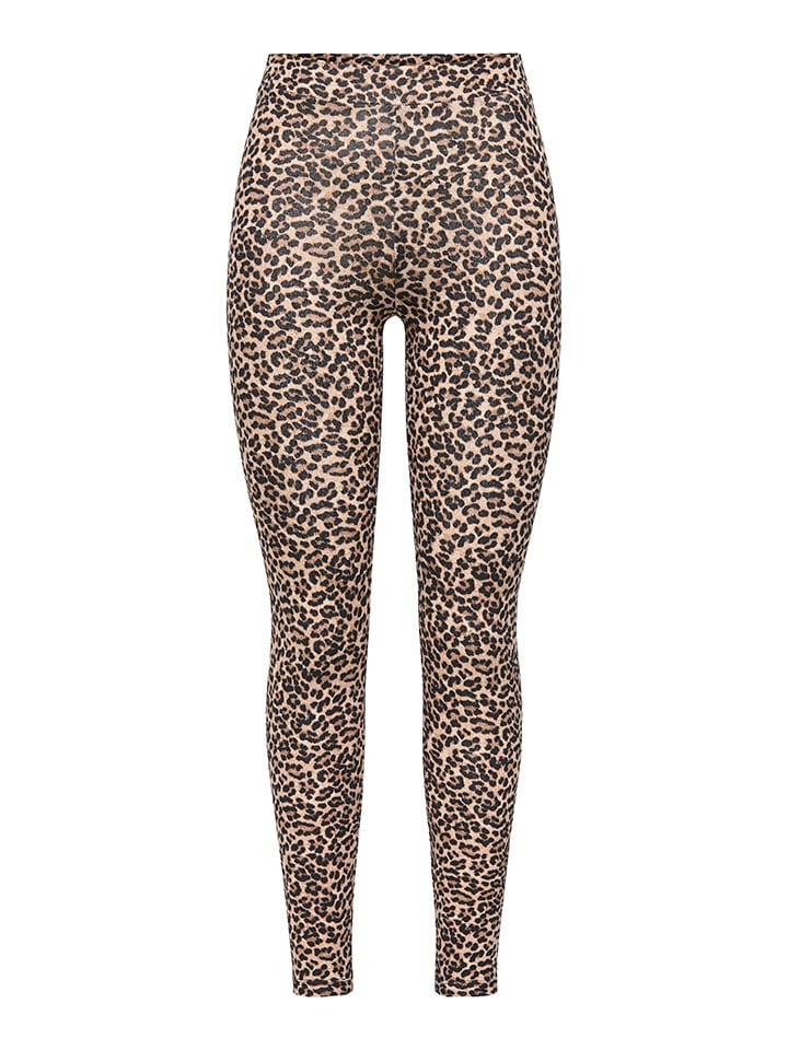 ONLY Leggings in Hellbraun/ Schwarz günstig kaufen