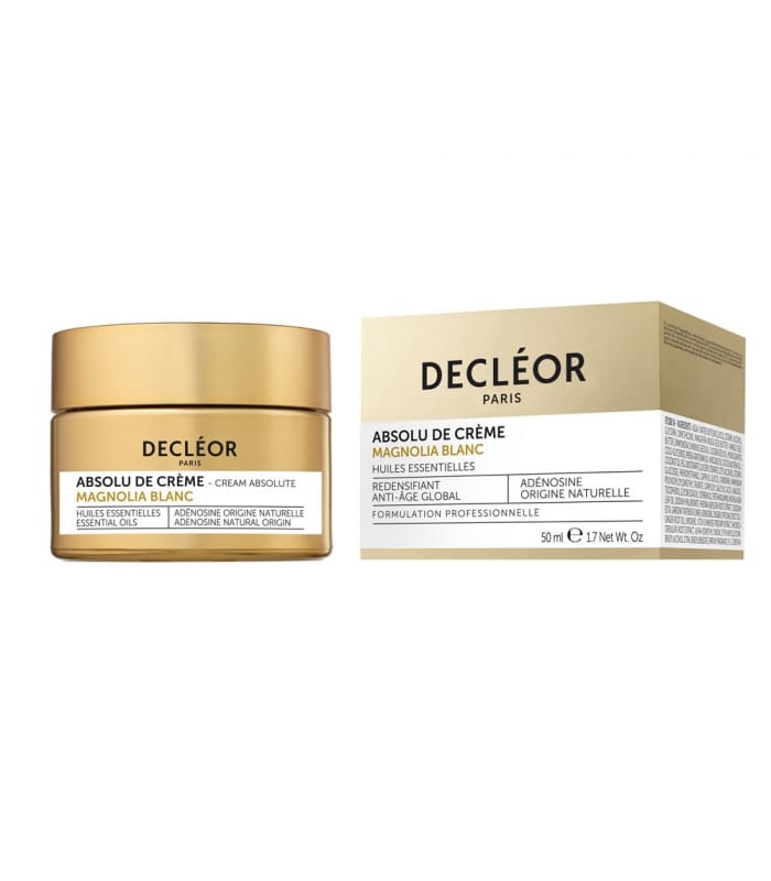 DECLÉOR-ABSOLU DE CRÈME MAGNOLIA BLANC-Crème de Jour Hydratante Anti-Âge Peau Mature