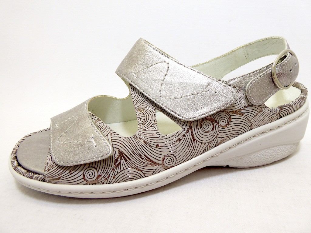 WALDLÄUFER Komfort Sandalen schwarz HAIR MEMPHIS