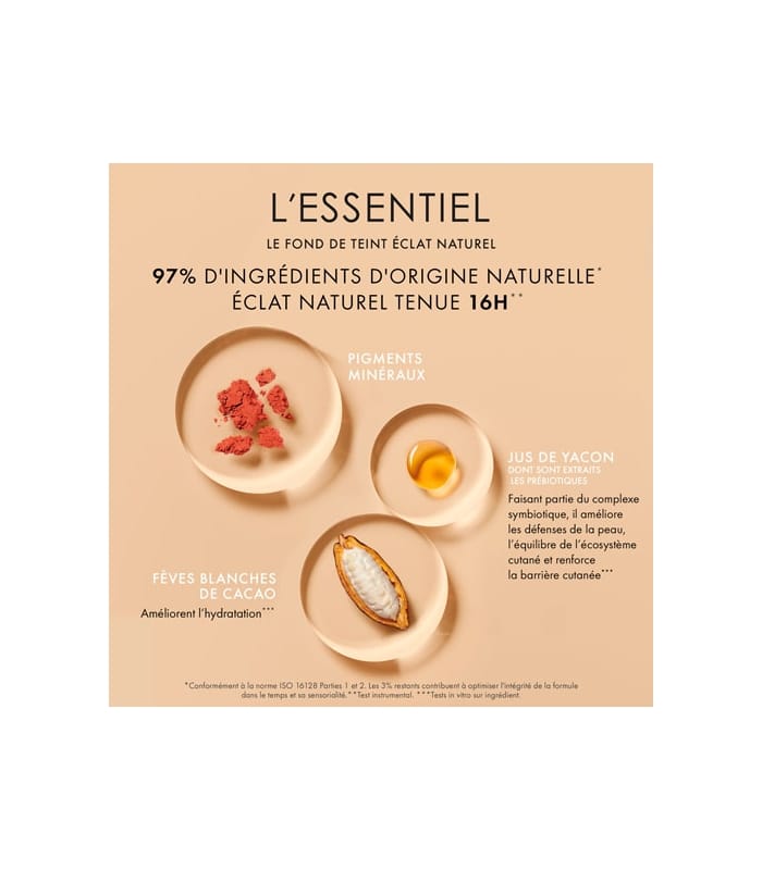 Guerlain-L'ESSENTIEL-Fond de teint éclat naturel tenue 16h - IP 20