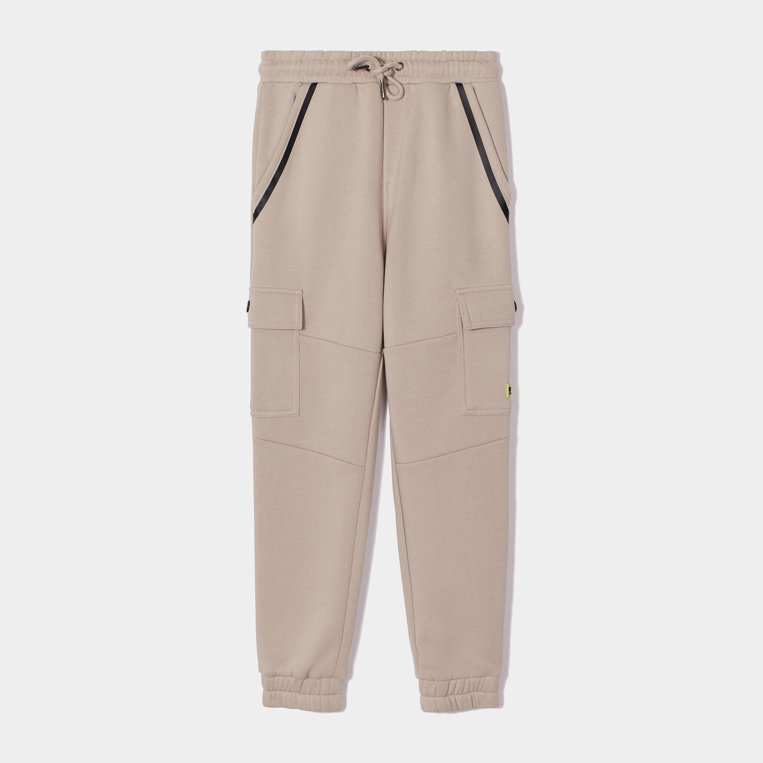 Pantalon de jogging droit bas élastiqué gris foncé garçon | La Halle