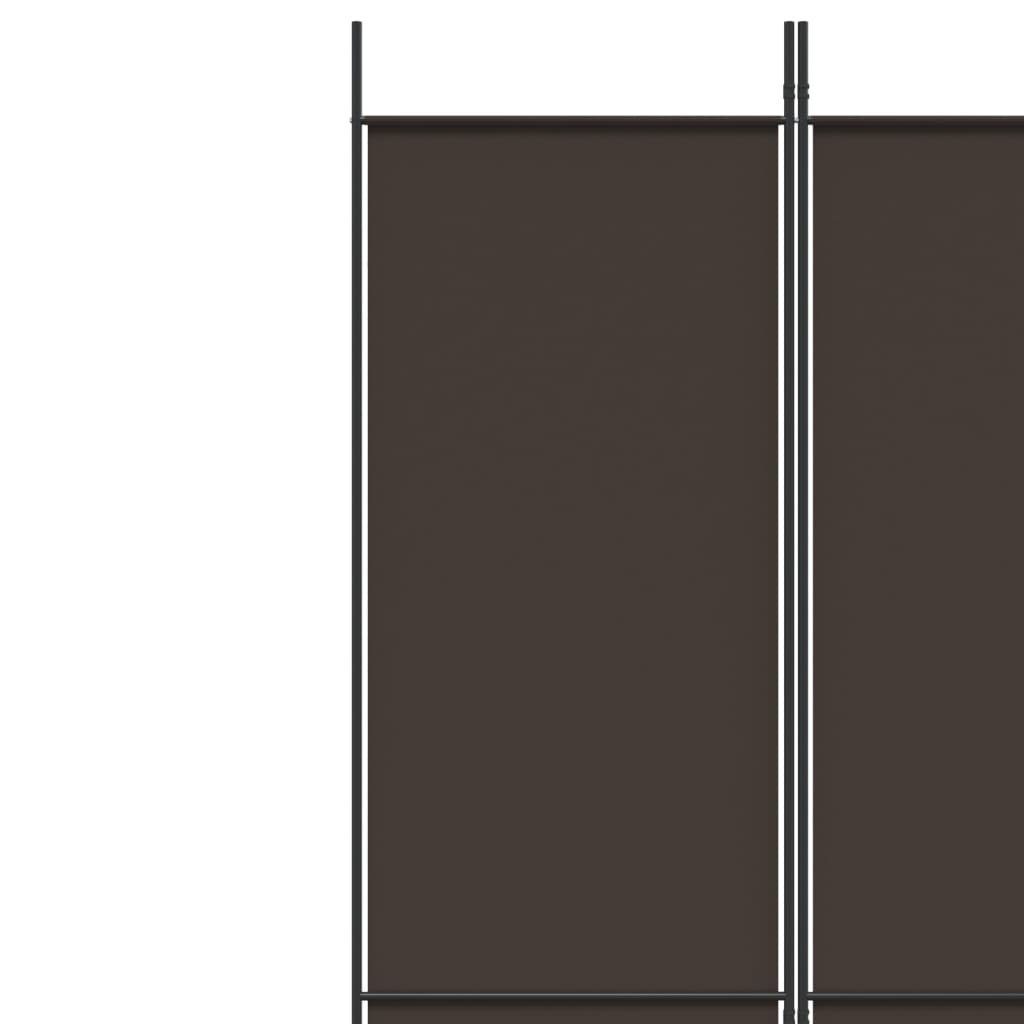 vidaXL Raumteiler 3-tlg. Paravent Braun 150x220 cm Stoff, 1-tlg.
