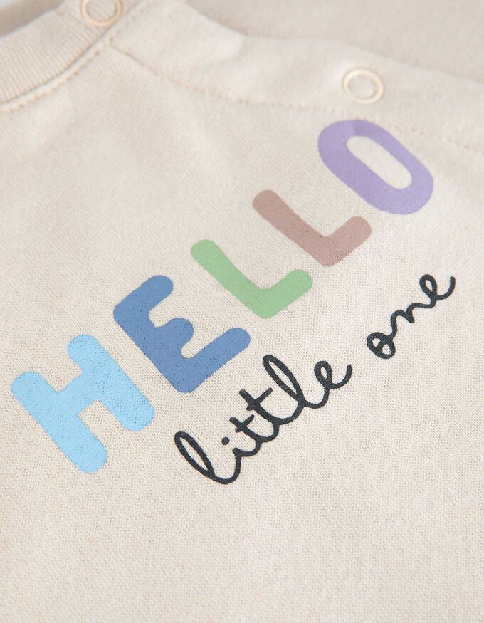 Set aus Sweatshirt und Hose - Messageprint