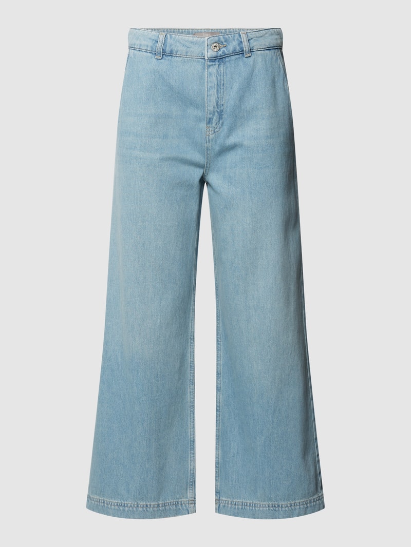 Straight Fit Jeans mit Eingrifftaschen in jeans