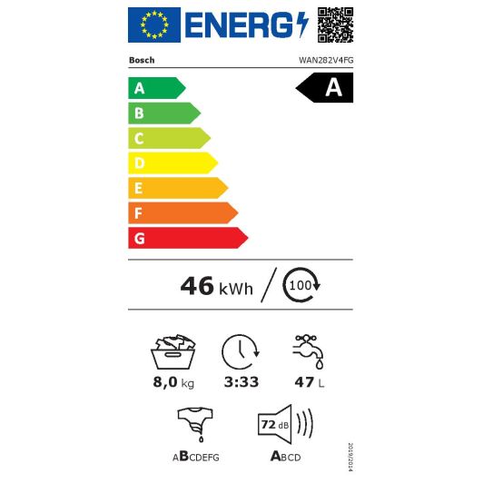 Mașină de spălat BOSCH WAN282V4FG 8 kg