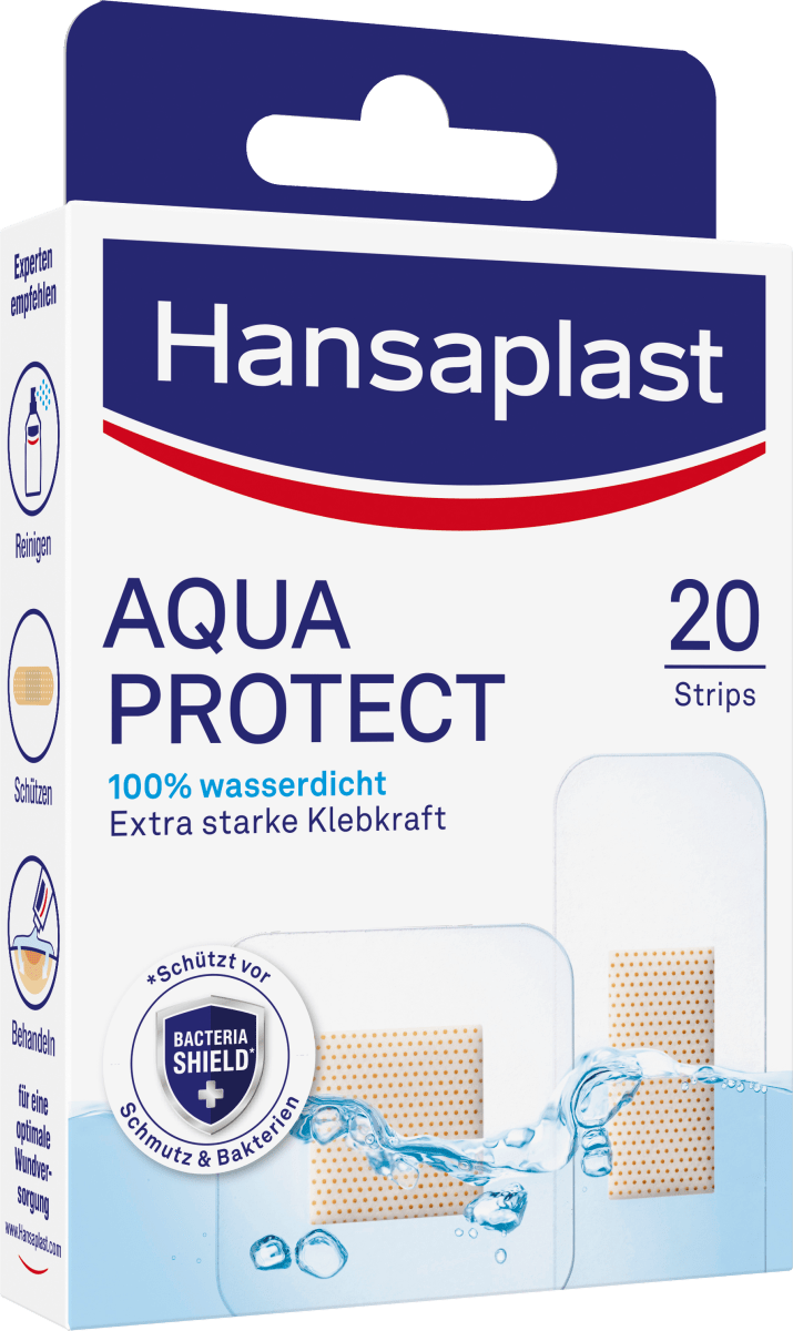 Pflaster Strips Aqua Protect wasserdicht, 20 St