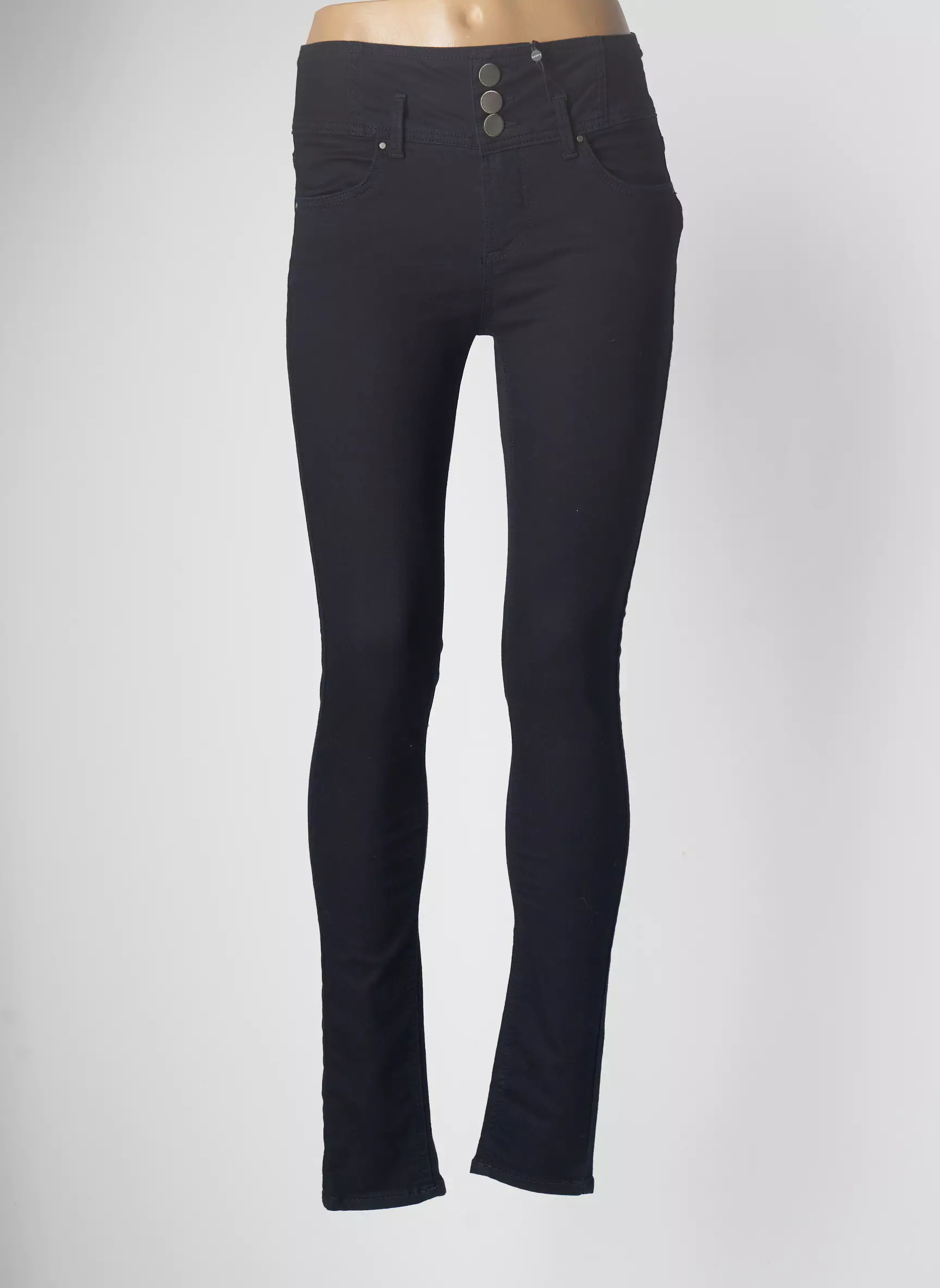 B Young Pantalons Slim Femme couleur bleu