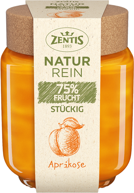 Zentis Naturrein 75% Frucht Aprikose