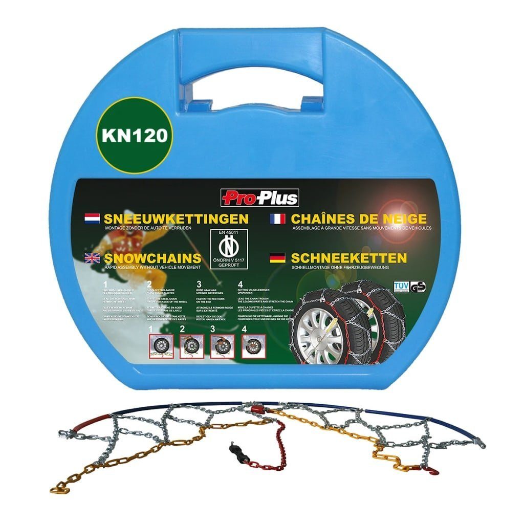 ProPlus Protektoren-Set Schneeketten für Autoreifen 12 mm KN120 2 Stk. (2-tlg)