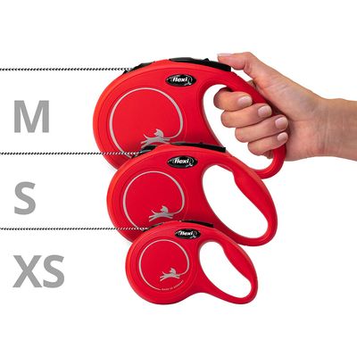 flexi New Classic Seil-Leine rot, 8 m