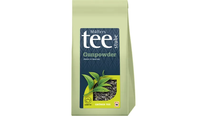 Müllers Teestube Grüner Tee Lose Gunpowder 150 g