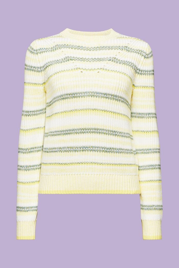 Gestreifter Rundhals-Pullover