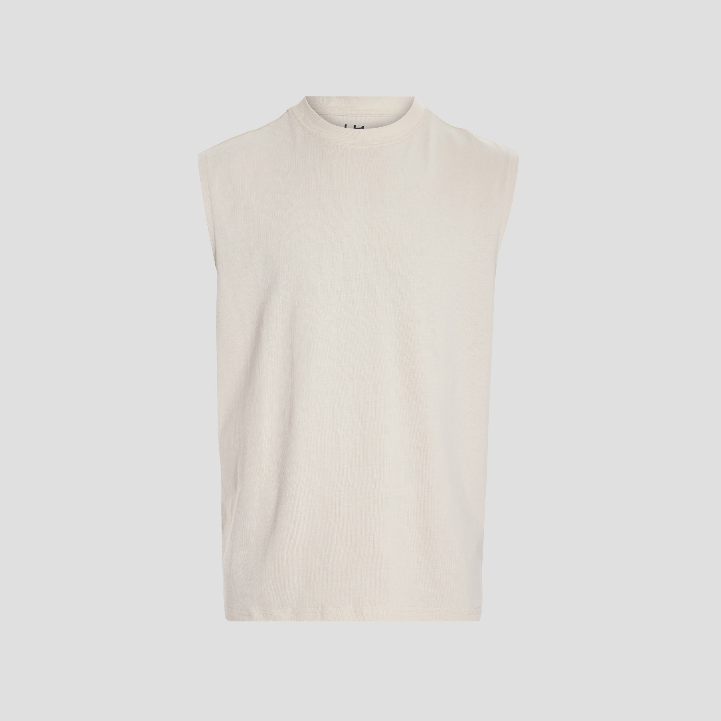 T-shirt sans manches creme homme | La Halle