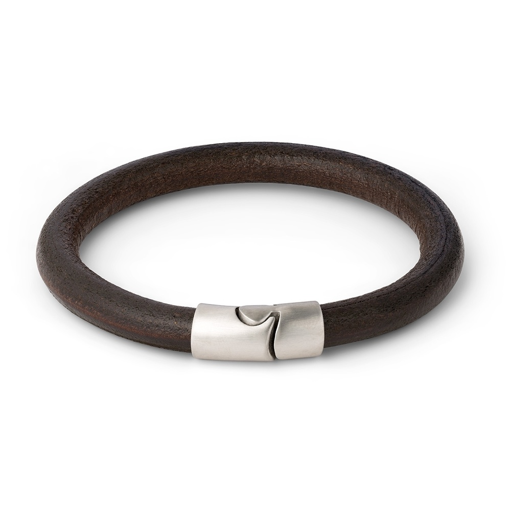 Pippa&Jean Bracelet cuir nappa Cuir véritable en Argent Bracelet