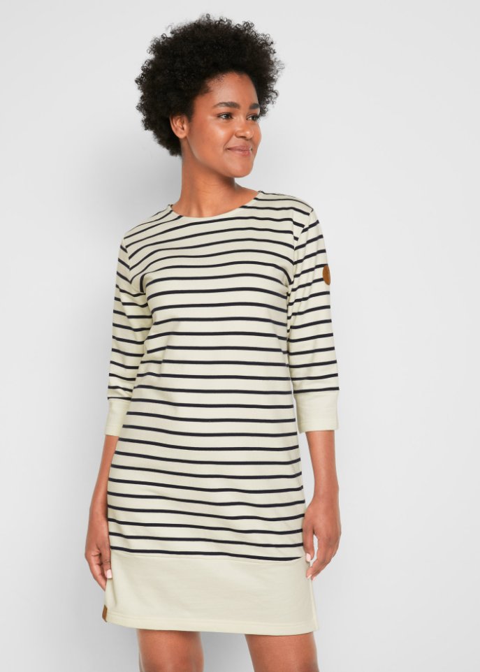 Sweatkleid mit 3/4-Arm