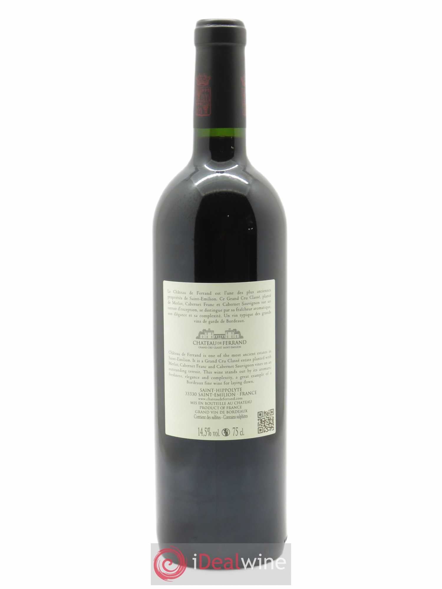 Château de Ferrand Grand Cru Classé  2019 - Lot de 1 Bouteille