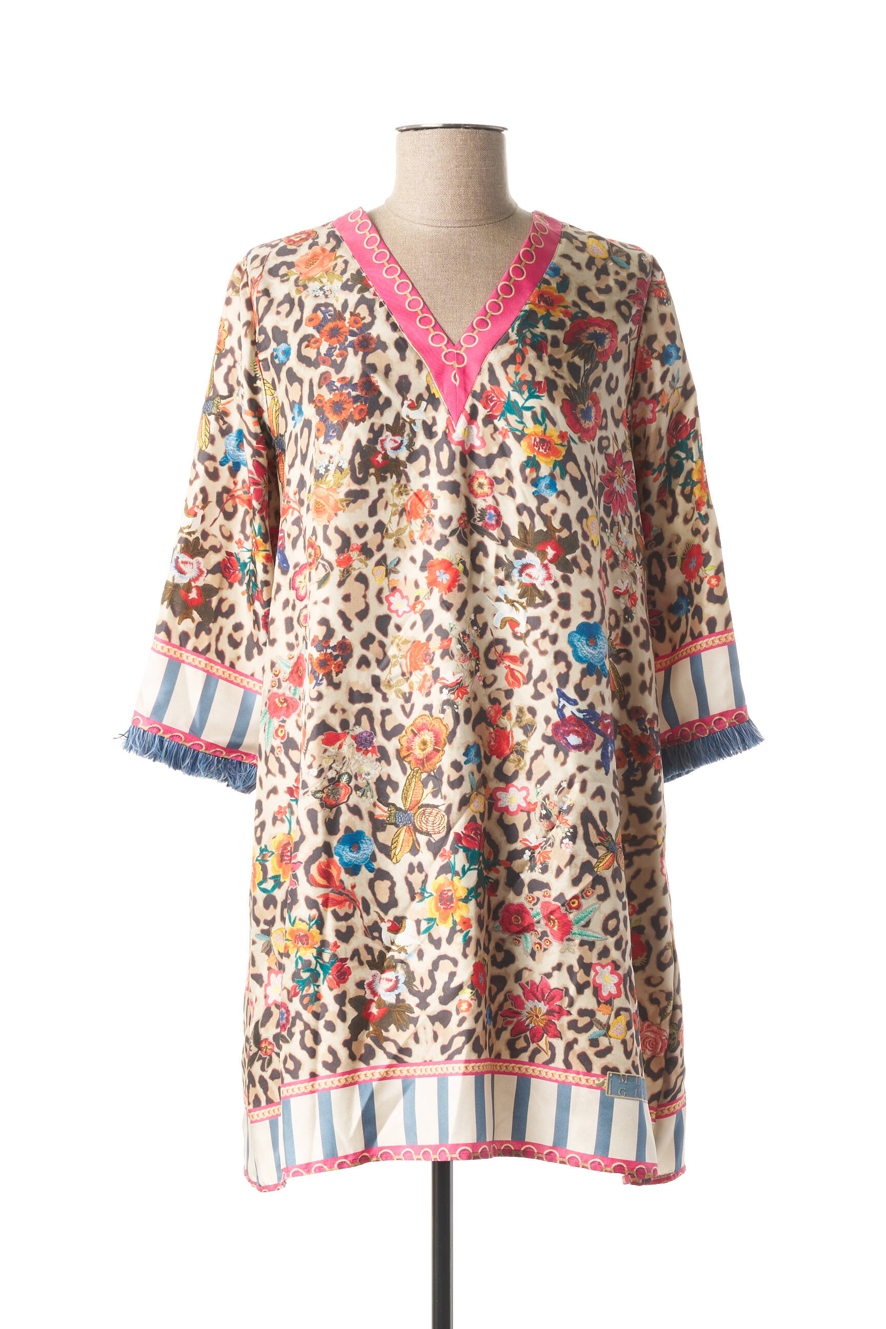 Mucho Gusto Tuniquemanchelongue Femme couleur beige
